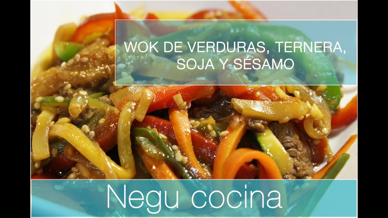 Wok de verduras con soja fácil y rápido