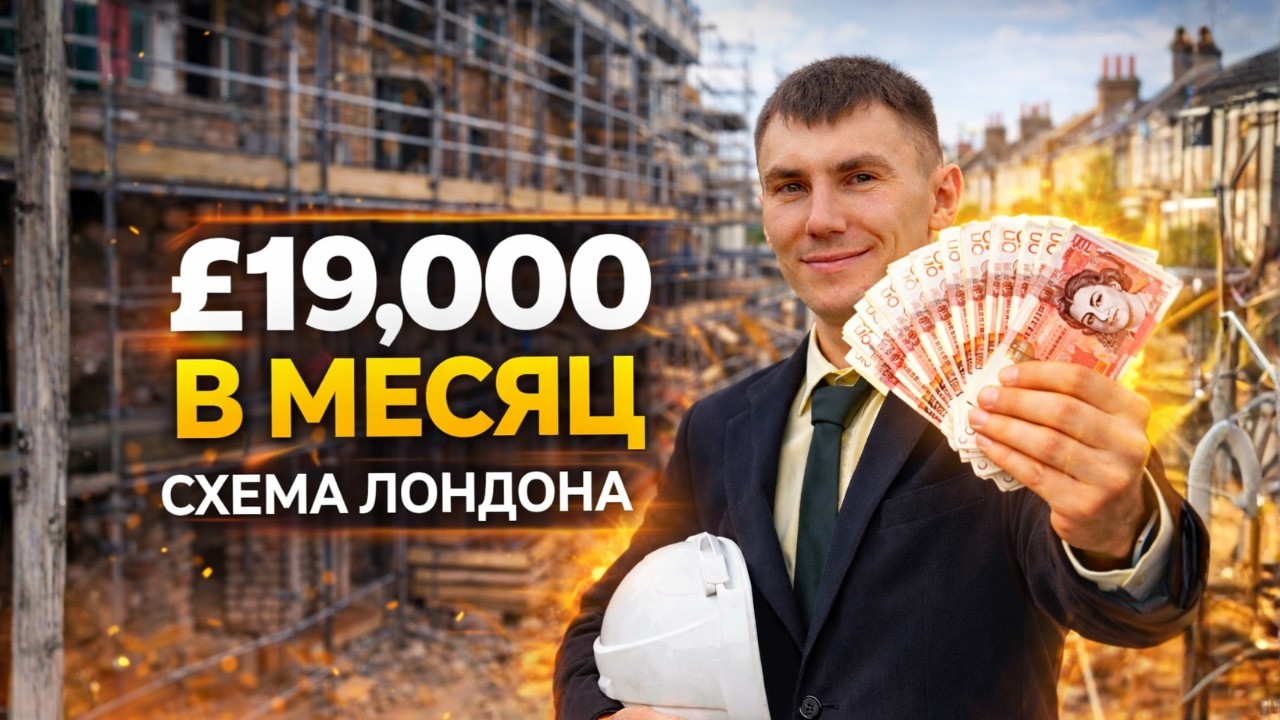 £19 000 ЧИСТЫМИ В МЕСЯЦ: Схема на недвижимости в Лондоне