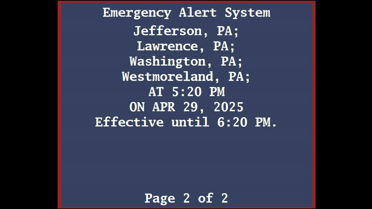 A Compilation of Destructive T-Storm Warnings from April 29, 2025