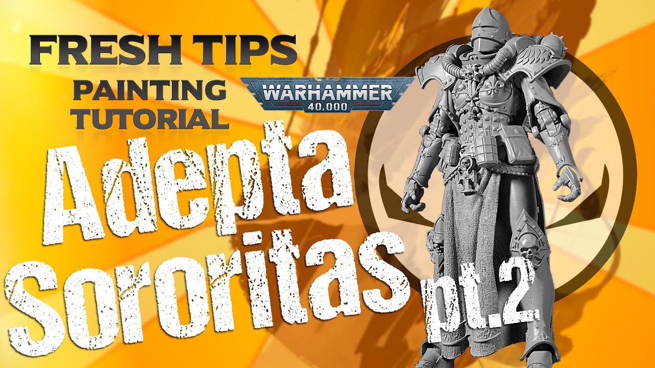 How to Paint ADEPTA SORORITAS BATTLE SISTER (ARTIST PROOF pt2) by McFarlane Toys Fresh Tips tutorial
