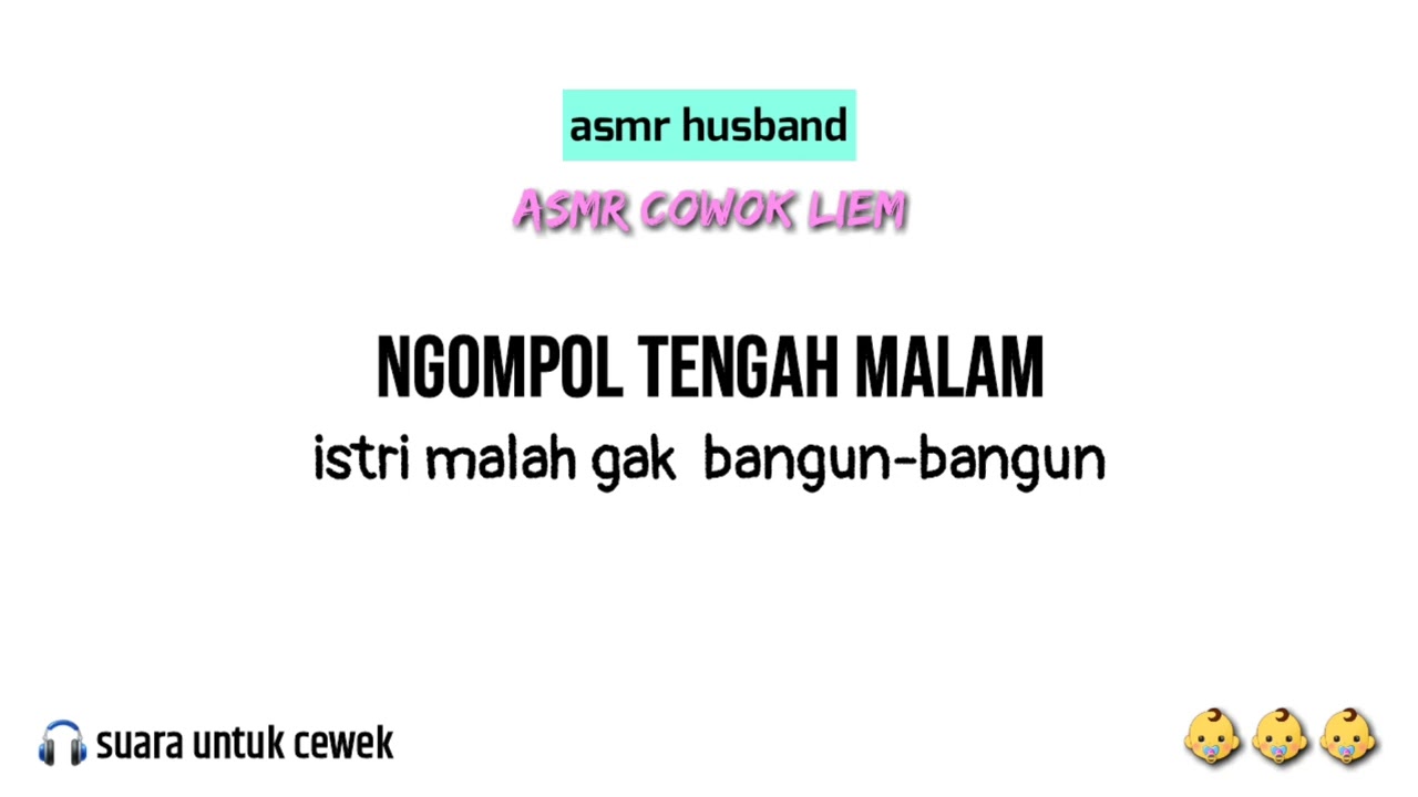 Baby Atmar Ngompol Tengah Malam | asmr suami perhatian | asmr husband with baby | asmr cowok baper