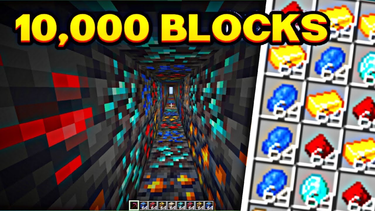 Mining 10,000 Blocks in a Straight Line in Minecraft hardcore Survival Series in Hindi... #10