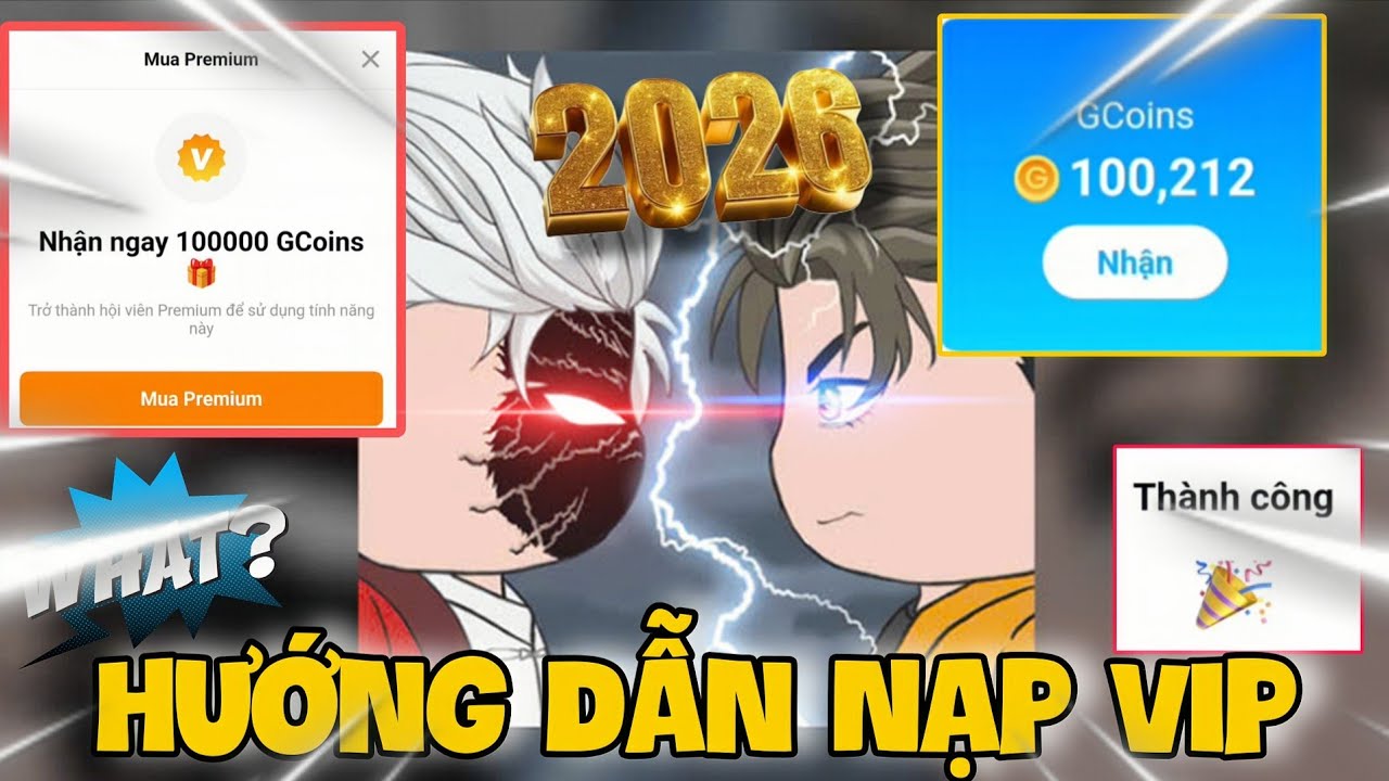 Hướng Dẫn Nạp Vip Premium 100.000 Gcoin Trong Câu Cá Vạn Cân - Give A Way Gcoin Free