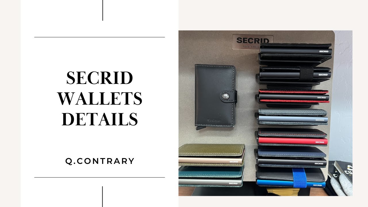 Secrid Wallets - What I have learned what my clients like and why.
