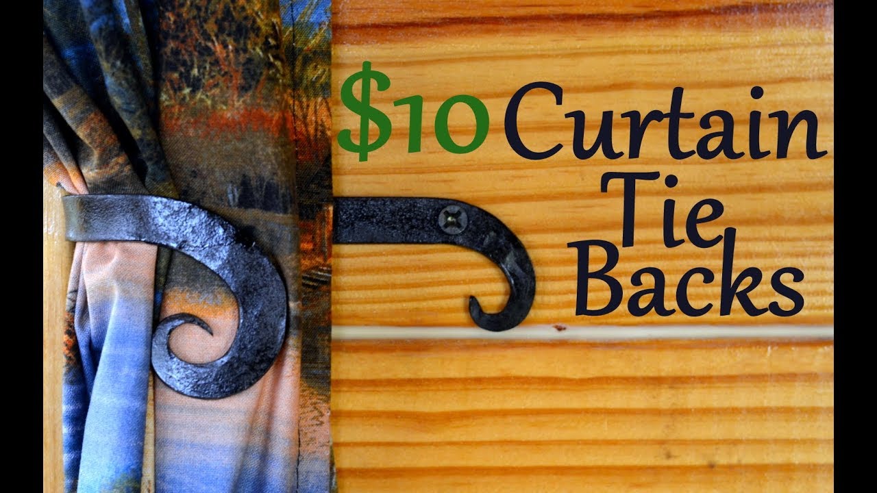 Hand Forged Curtain Tie Backs // Blacksmith Project Ideas