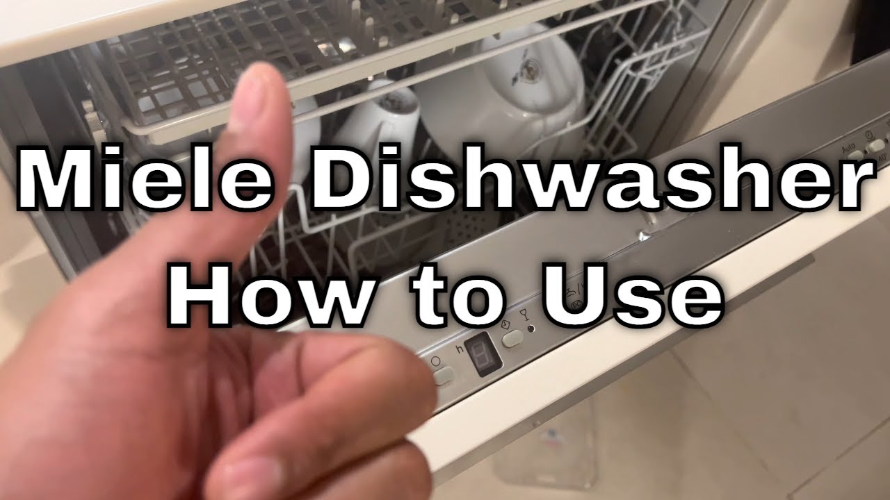 Miele Dishwasher - How to Use (Model G3472SCVi )