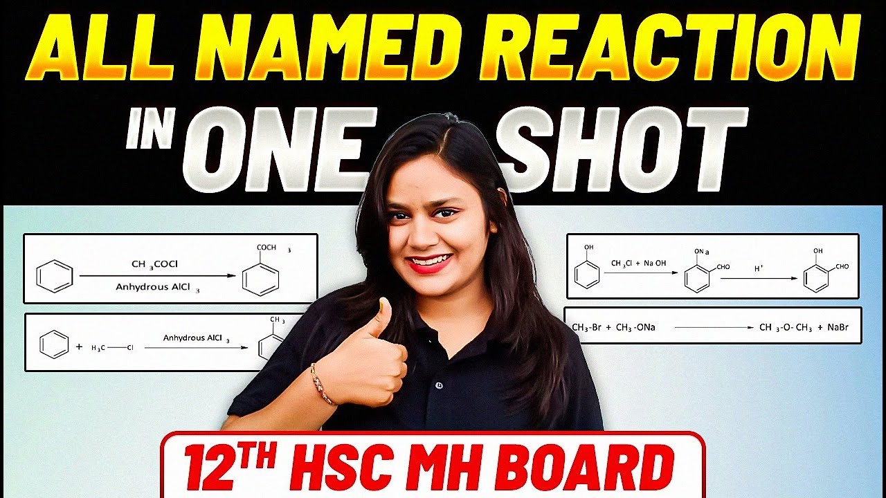 All Chemistry Name Reactions Tricks class 12  😱 | Hsc Chemistry | Maharashtra Board🔥
