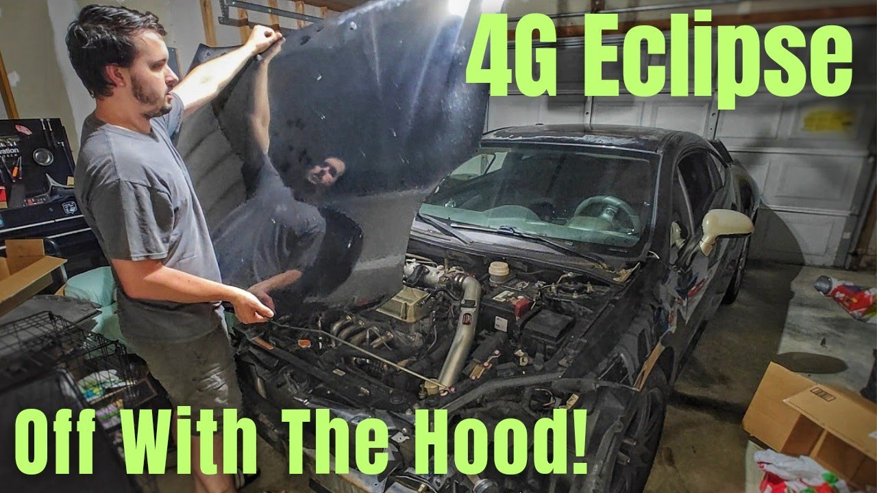 How To Remove Your Hood! | 4G Eclipse Teardown