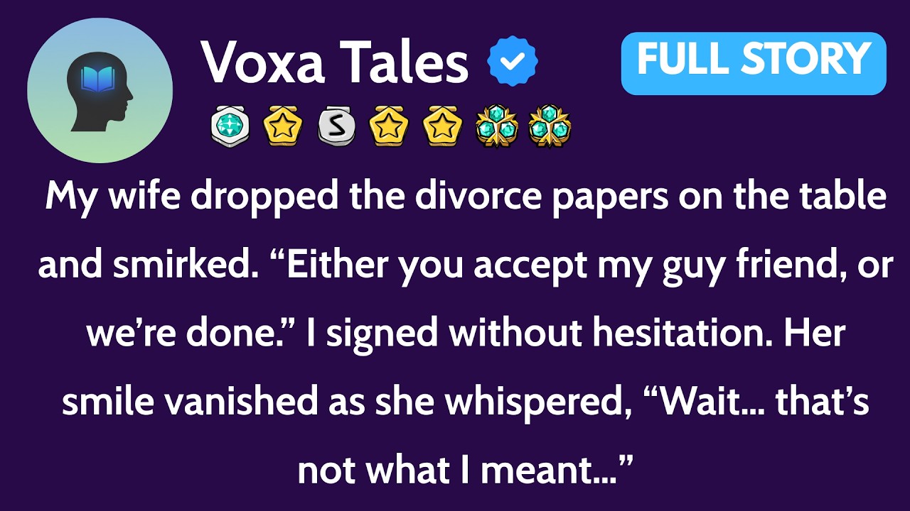 My Wife Dropped The Divorce Papers On The Table And Smirked. “Either You Accept My Guy Friend, Or