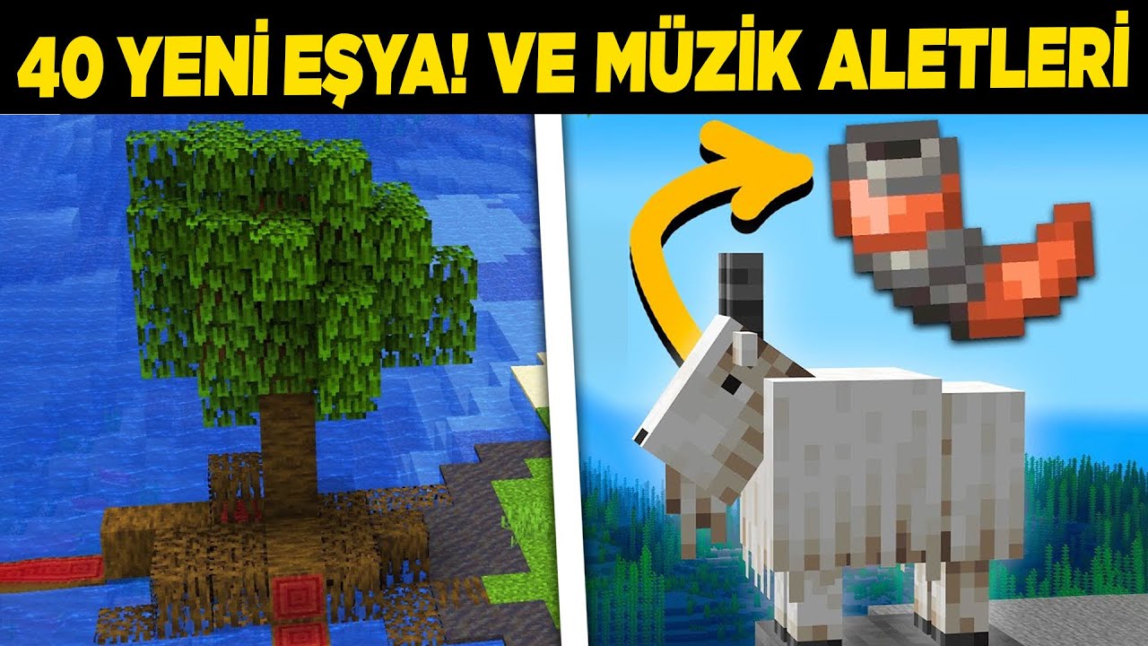 1.19 Sürümü! 40 Yeni Eşya ve Bataklık Biomu Güncellendi  (Yeni Odun, Bakır Boynuz ve Fazlası)