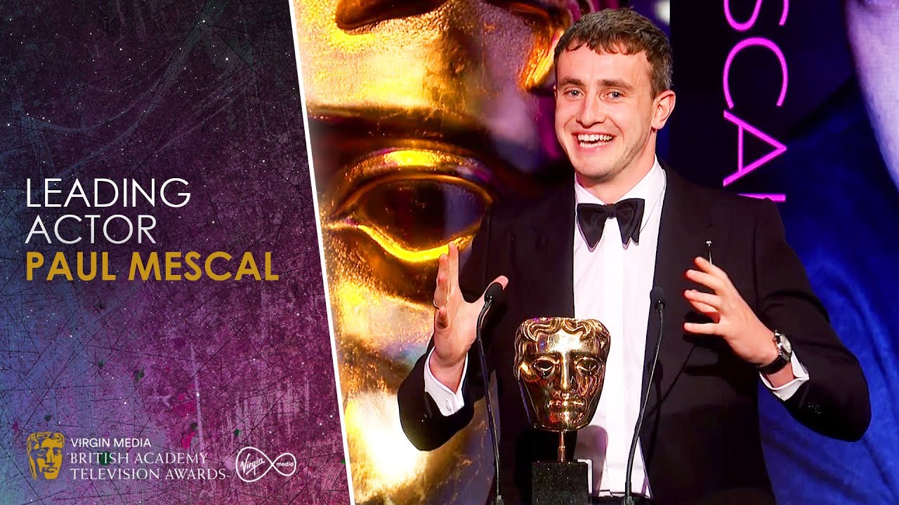 Paul Mescal's Heartfelt Speech for Leading Actor Win for Normal People | BAFTA TV Awards 2021