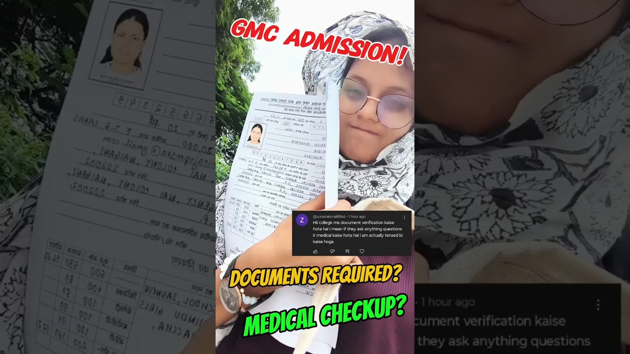 What happens in *GMC MBBS* college admission🏥in 60 seconds🎉full vlog in description #neetmotivation