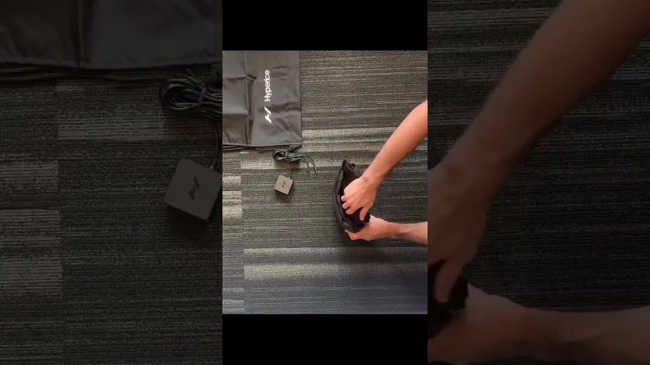 How to fold your Normatec Elite Leg Attachments