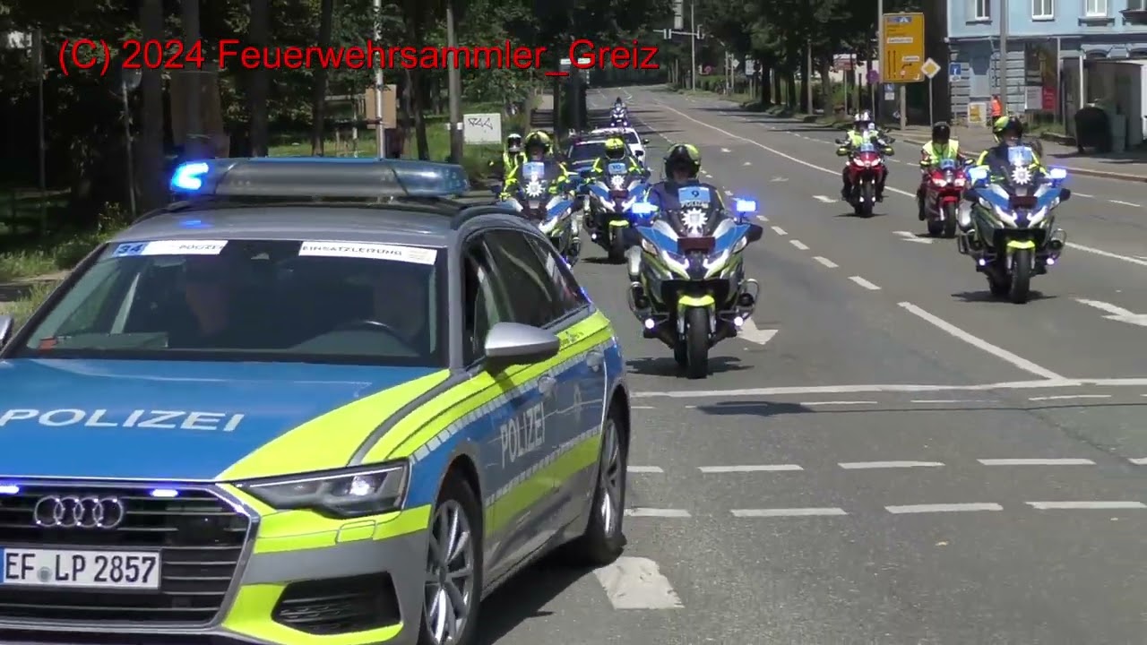 Polizei Thüringen Absicherung Radrennen in Gera (Standort 1)