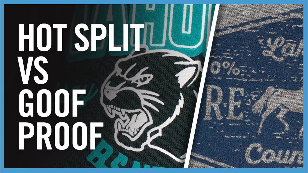 Какую трафаретную печать лучше использовать? Goof Proof или Hot Split Retro