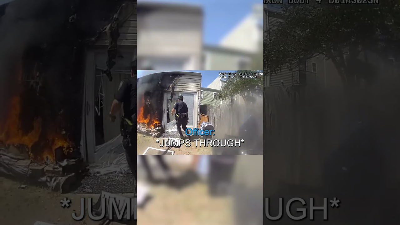 Heroic Cop Saves Family From Fire