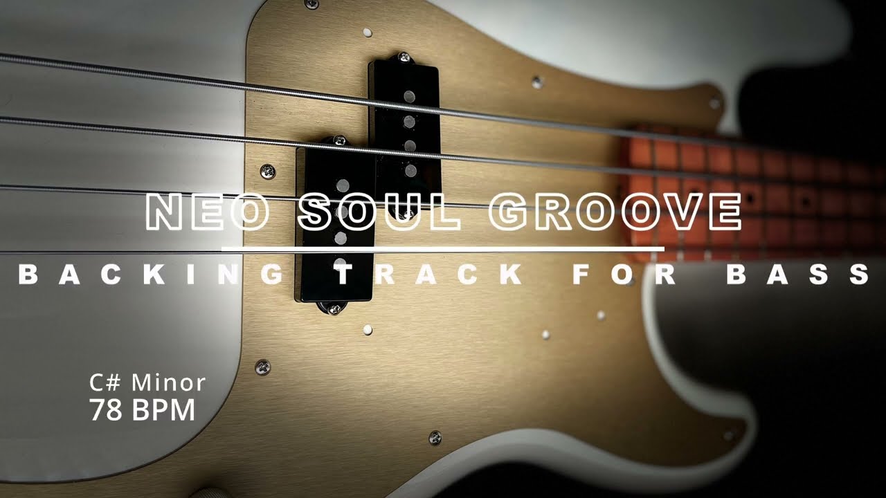 Neo Soul Groove | Backing Track for Bass | 78bpm | C# minor