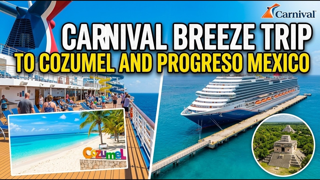 Carnival Breeze Trip to Cozumel and Progreso Mexico!