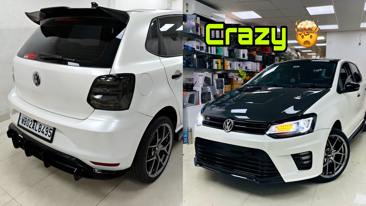 Modified Volkswagen Polo With WRC Body Kit 🤯 BBS 18” Alloys 😳 Full Body Wrap 🥵 Spoiler & What Not 😳