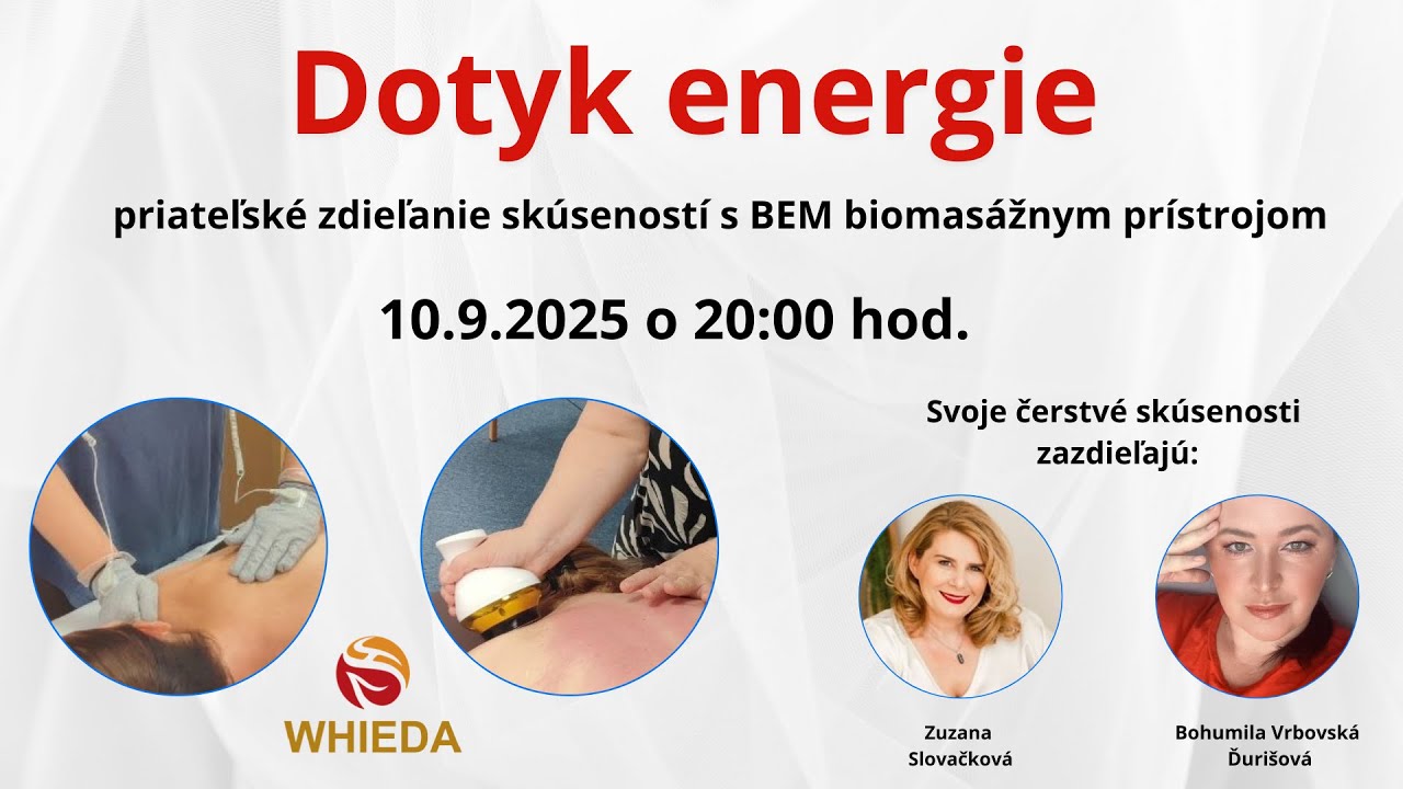 Skusenosti s BEM biomasažnym pr&iacute;strojom od Whieda
