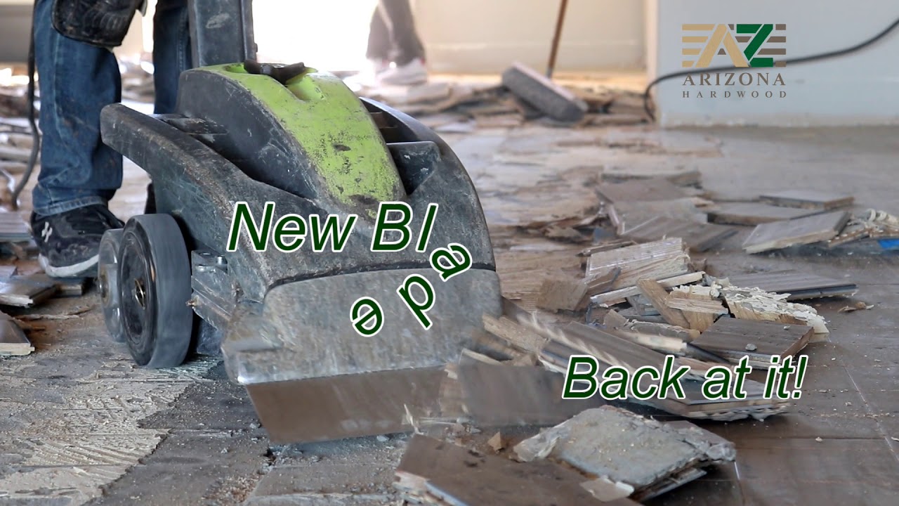 Removing Engineered Hardwood Glued Directly to Concrete. Phoenix Scottsdale Gilbert Peoria Arizona!