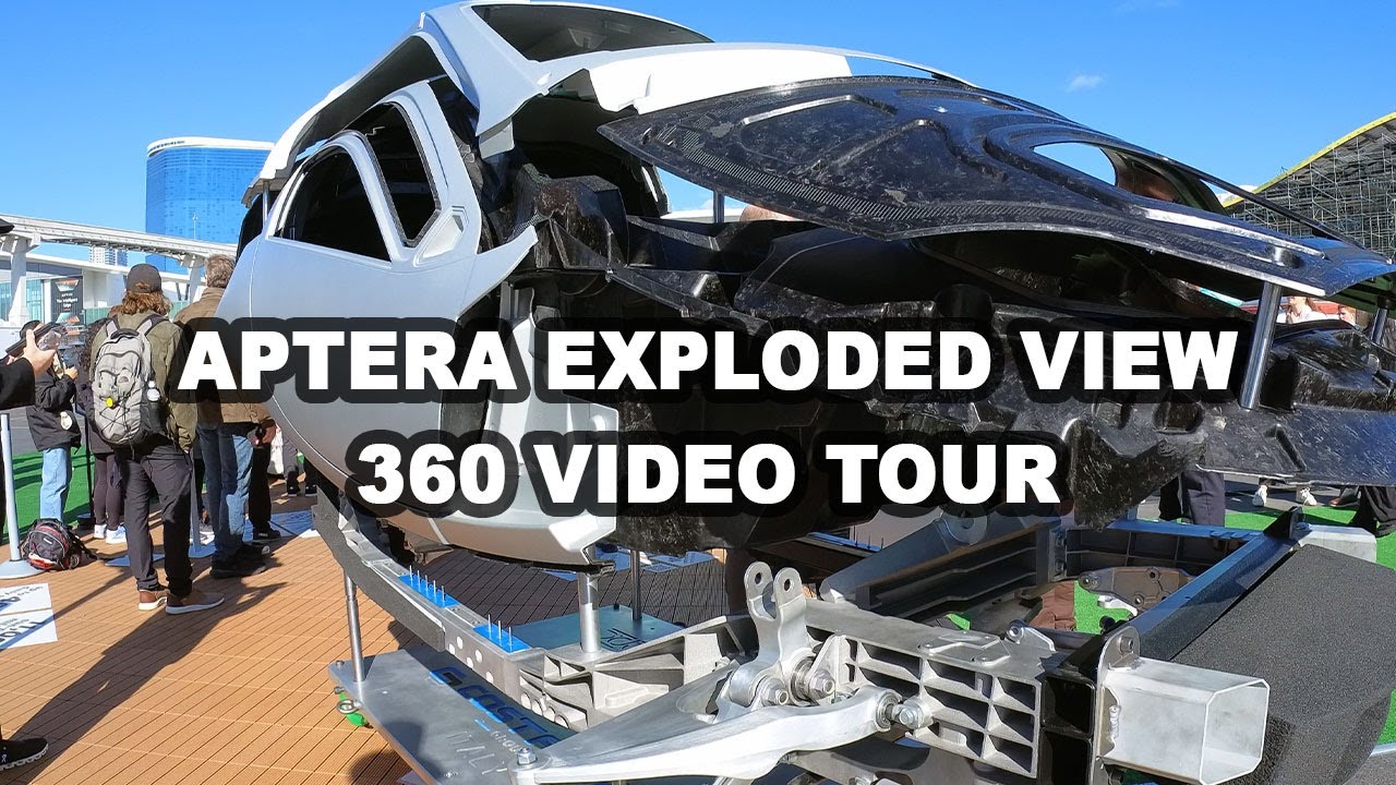 CES 2025 Exploded Aptera Body & Frame - 360 Video #ces2025 #360video