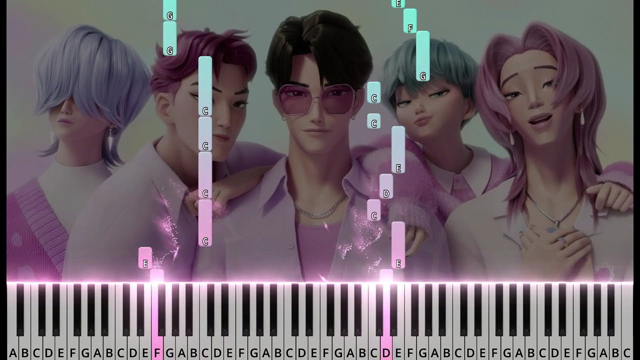 Sajaboys - Soda pop (KPop Demon Hunters OST) | Piano Tutorial (Easy)