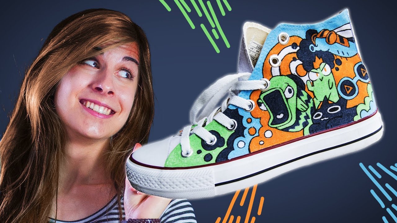 Colorare delle SCARPE con gli UNIPOSCA 🐸