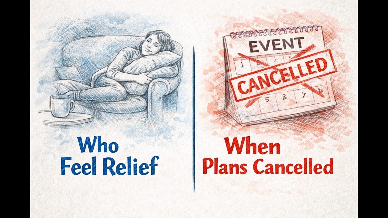 Why Cancelled Plans Feel Like Relief