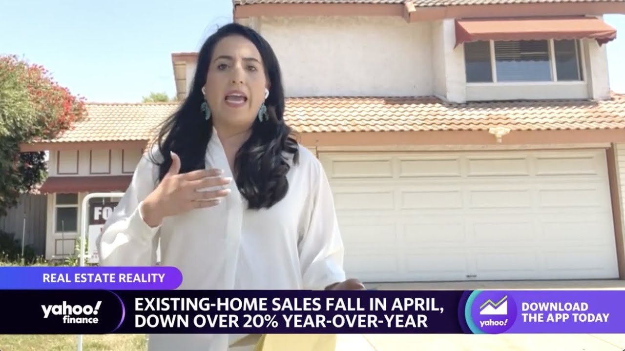 Existing-home sales fall in April, decline over 20% year-over-year