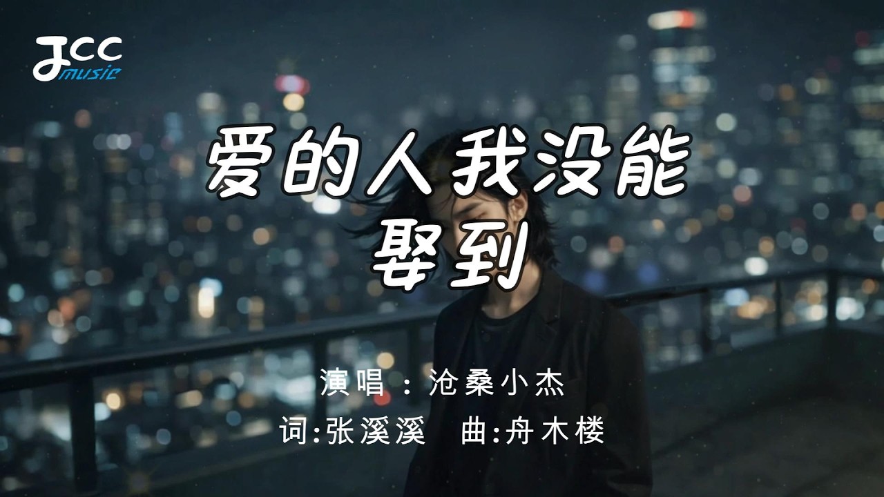 沧桑小杰 - 爱的人我没能娶到 『 若春风能许我再年少 天涯海角我也甘愿陪你到老 』【 动态歌词MV 】