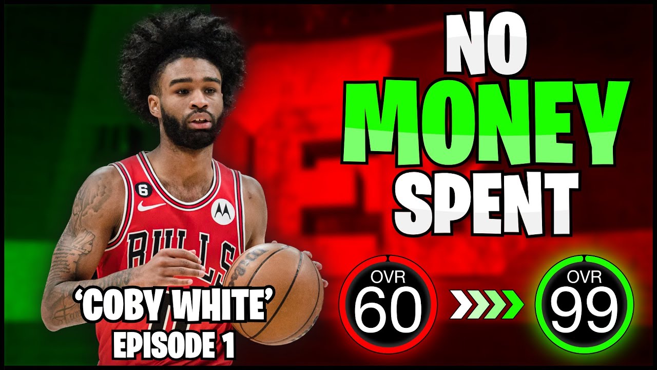 Coby White PG 60 to 99 OVR No Money Spent ONLINE ONLY in NBA 2k24 Episode 1