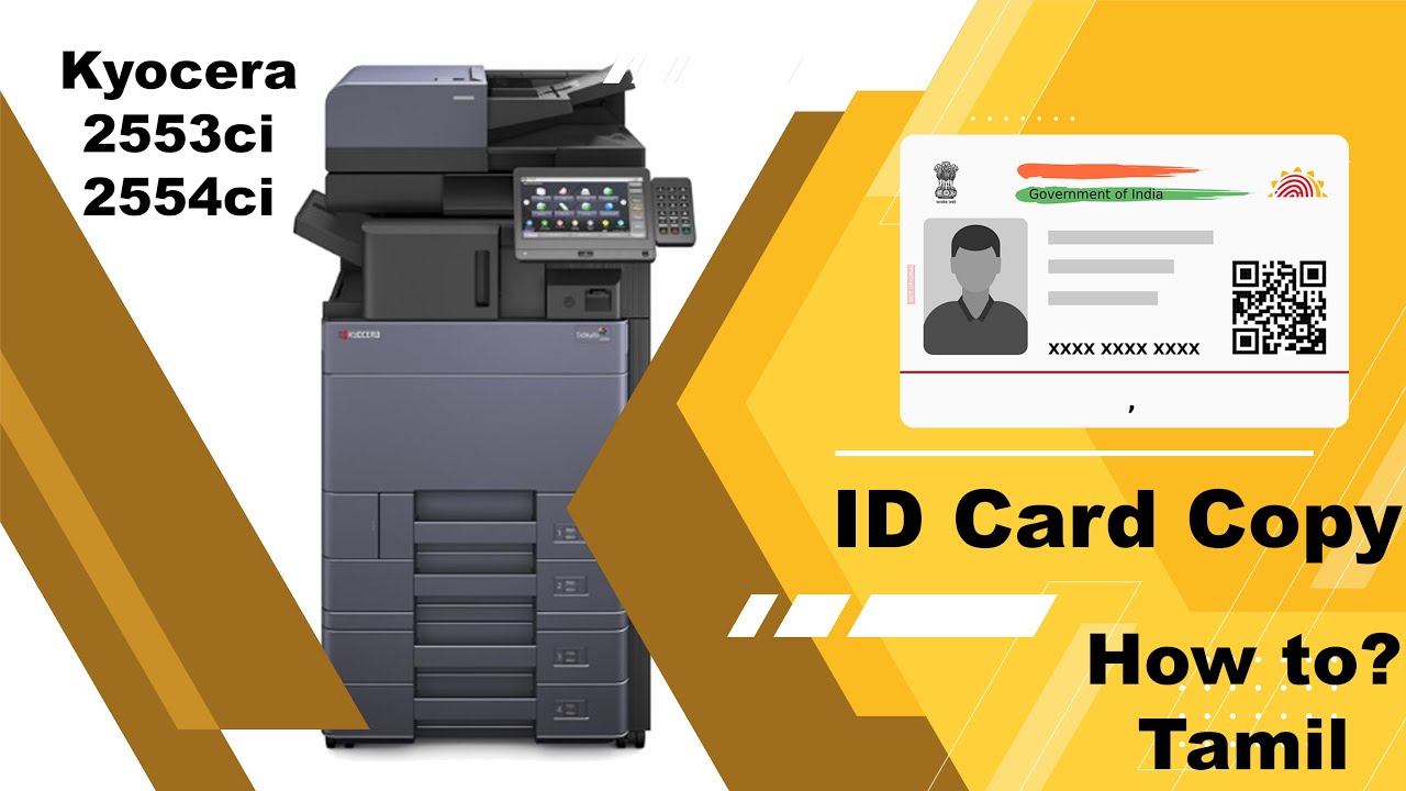 ID card printing in Kyocera 2553ci and 2554ci printer / Kyocera taskalfa 2554ci ID card print tamil