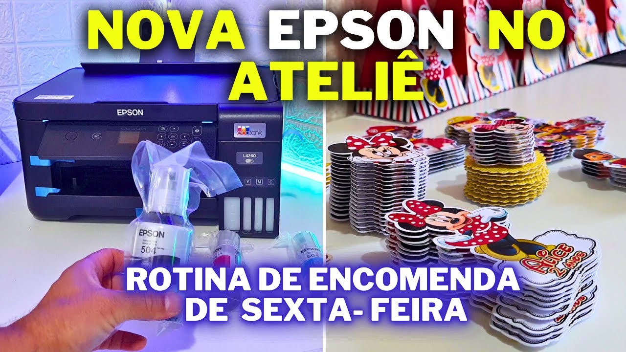 Muitos Pedidos de Personalizados da Shopee - Compramos a EPSON l4260 -   Primeiras Impressões