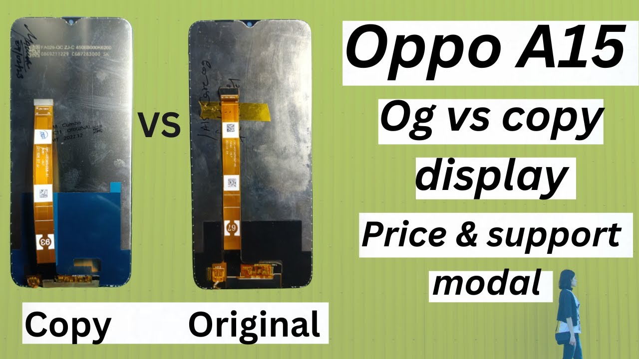 Oppo A15 original display Price  | Oppo A15 Original vs copy display | oppo A15 universal folder |