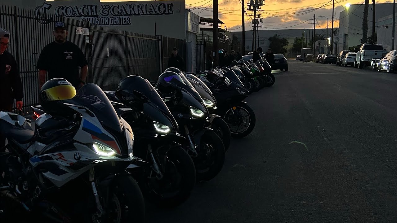 Los Angeles Streets FLOODED With 1000+ Sport Bikes ( Ghost Racing pop up shop ) 