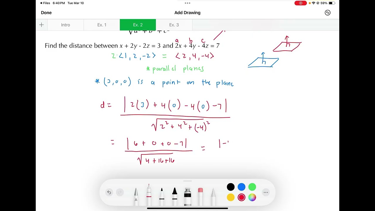 HPC 9.4 - Distance from Point to Plane