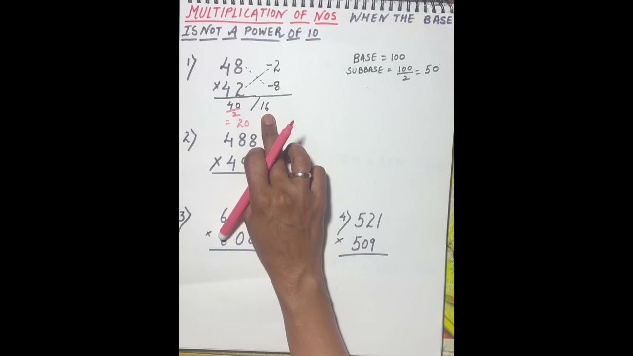 How to Multiply Numbers When the Base is Not a Power of 10 | Fast Mental Math Trick!