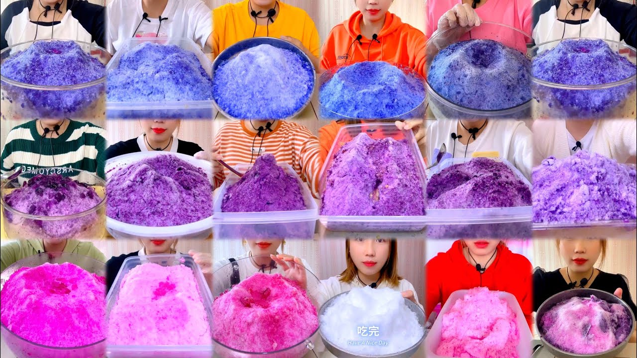 QIAN COLOURFUL SOFT ICE EATING ASMR COLLECTION 