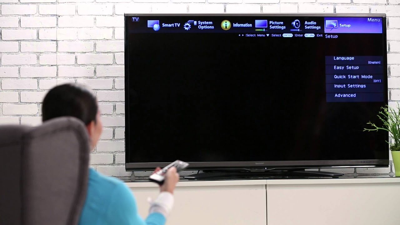 HSN | How Setup WiFi On The Sharp Aquos 60