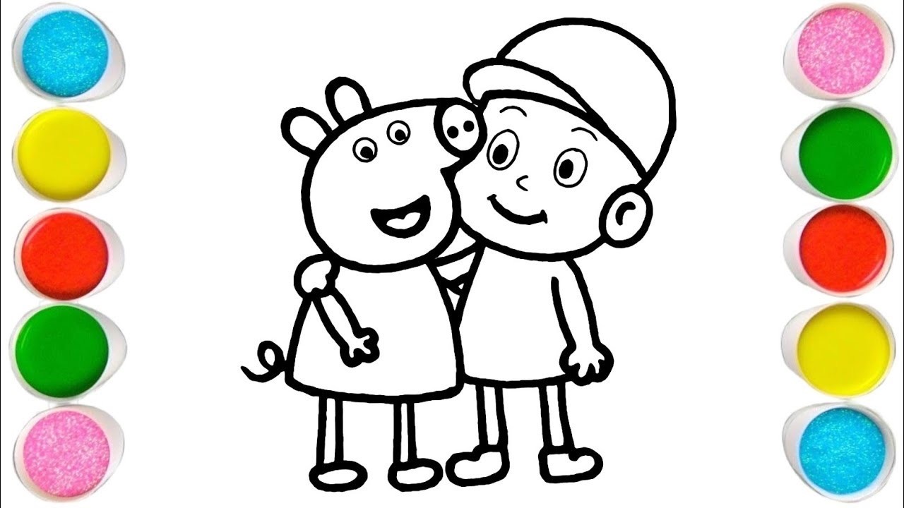 Рисование, раскрашивание и раскрашивание Покойо для детей и малышей_ Детское искусство