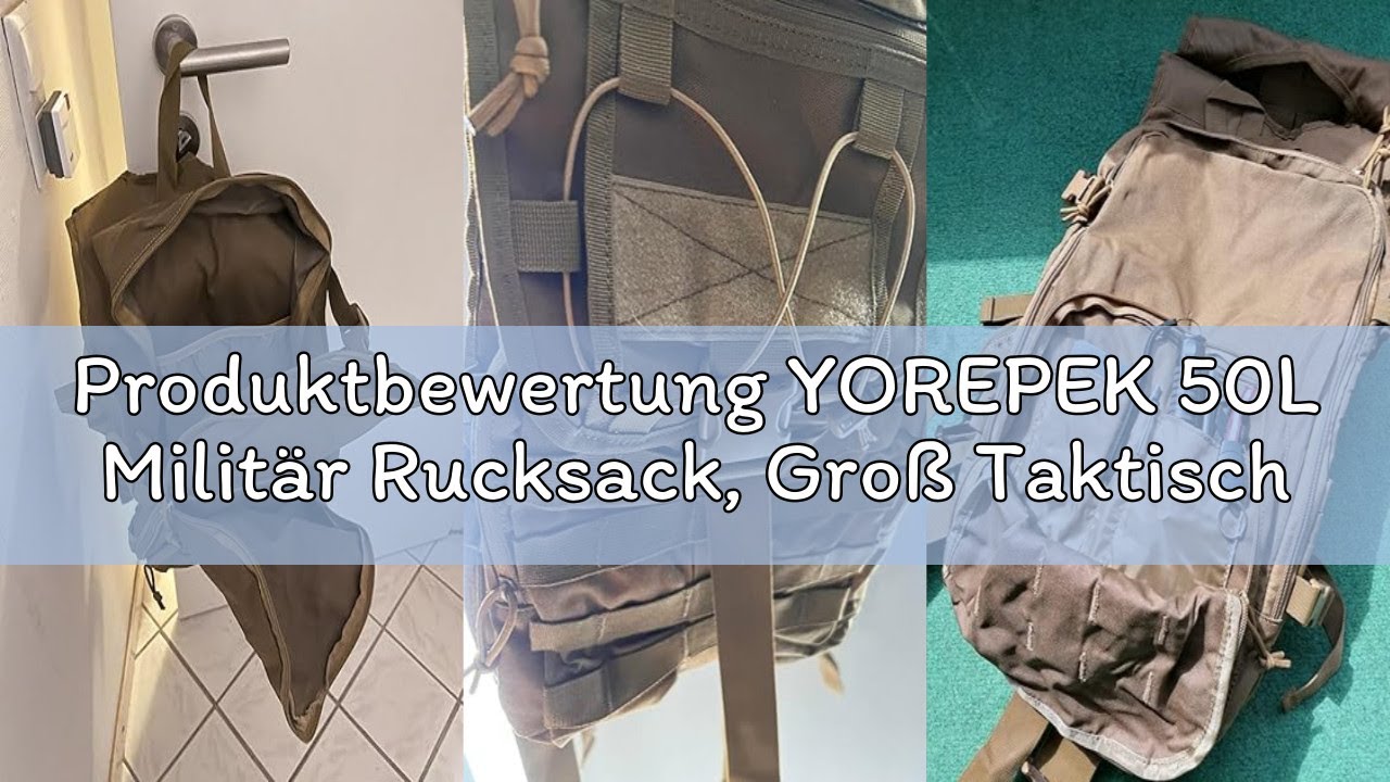 Produktbewertung YOREPEK 50L Militär Rucksack, Groß Taktischer Rucksack, Wanderrucksack Herren Bunde