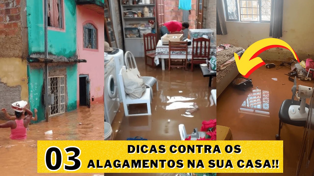 🆘️ 🚣🏻‍♀️ ☔ 3 DICAS (SUA CASA) CONTRA os ALAGAMENTOS e INUNDAÇÕES!!! 🆘️ 🔴