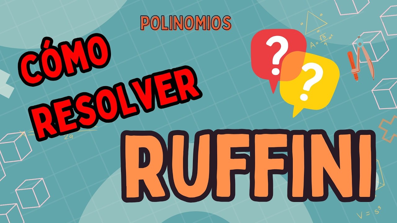 Método de RUFFINI 🖇️📑 | Descomposición de POLINOMIOS Explicado con Ejemplos