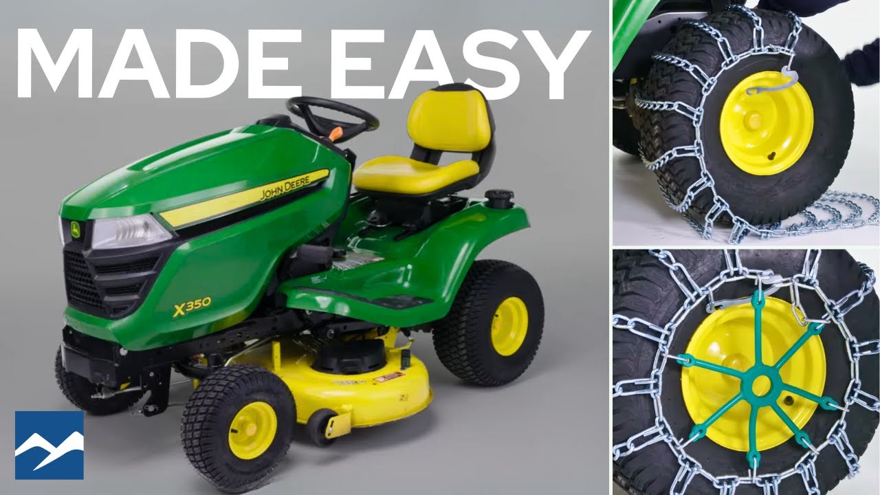 How to Install Lawn Tractor Tire Chains in 115 Seconds