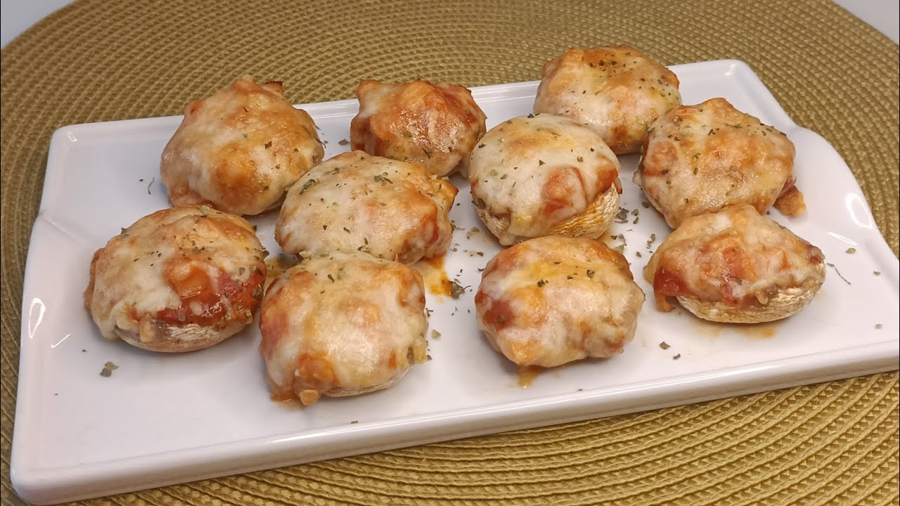 CHAMPIÑONES RELLENOS EN AIRFRYER
