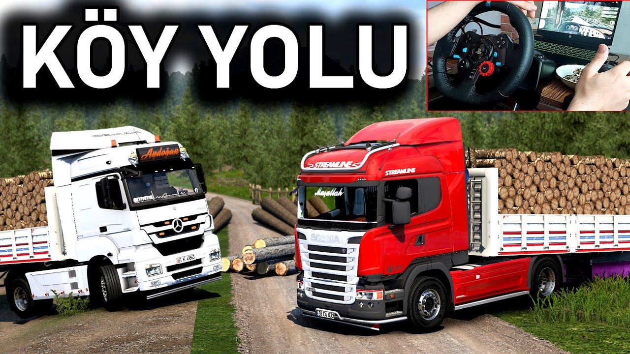 TIRLA KÖY YOLCULUĞU •@imdatTV İLE YEMEKTEYİZ ETS 2 MP MOD Logitech G29