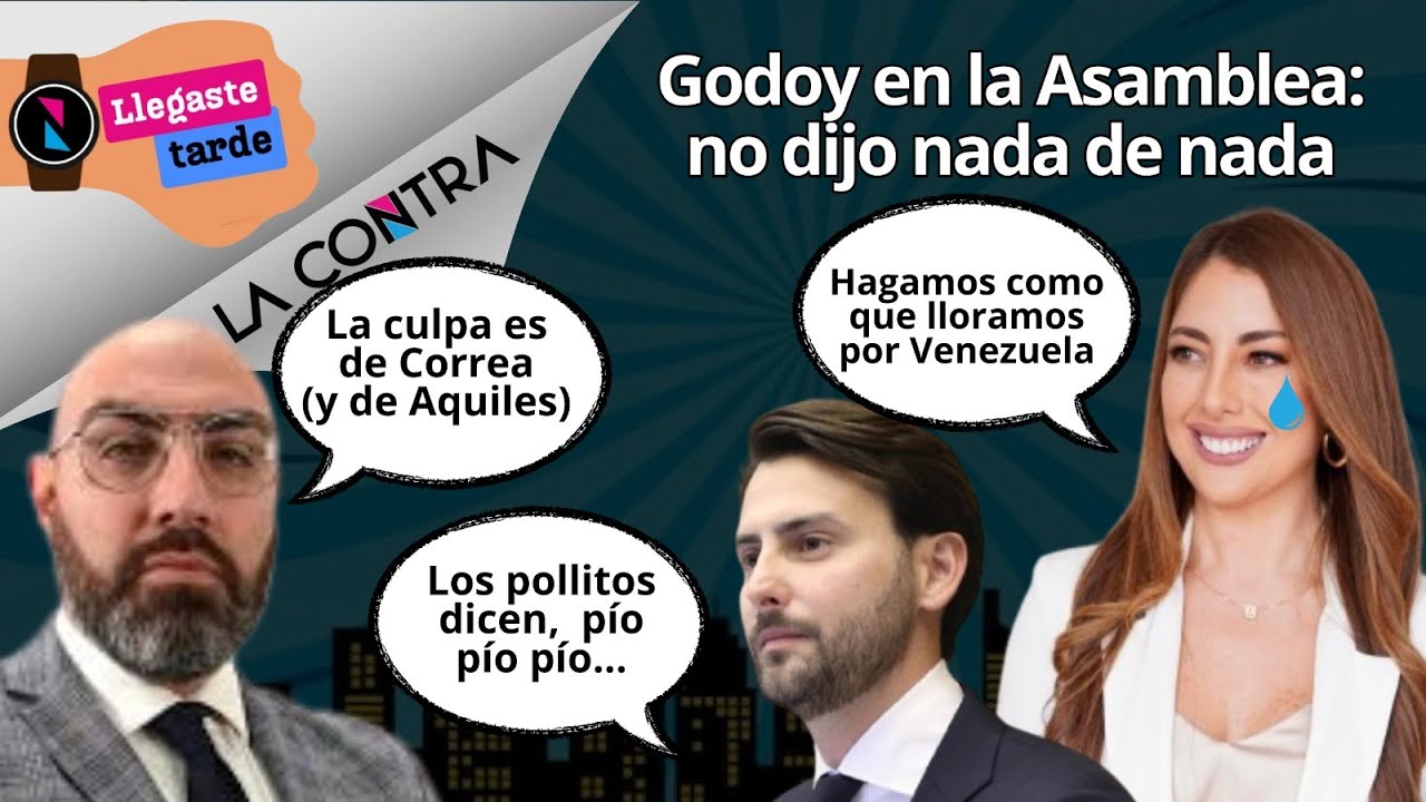 🔴MARIO GODOY NO DIJO NADA EN LA ASAMBLEA Y PRERIFIÓ 'ECHARLE LA CULPA A CORREA'  Y A AQUILES