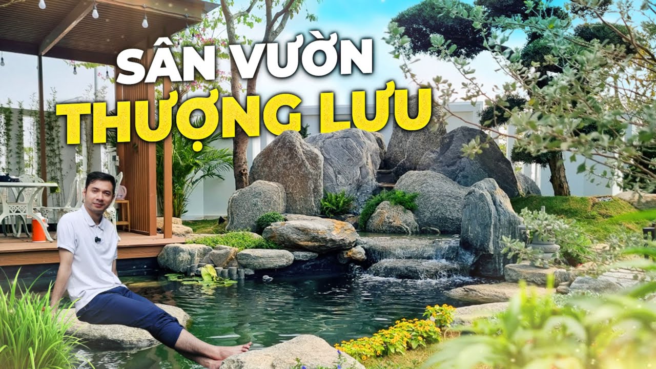 Sân Vườn Cho Biệt Thự Sang Trọng Với Hồ Cá Koi Đẹp Như Mơ