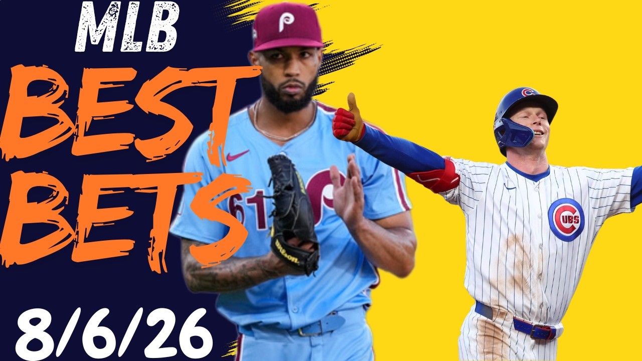 MLB BETS 8/6/26 Player Props,Parlays & Home Run Pick's